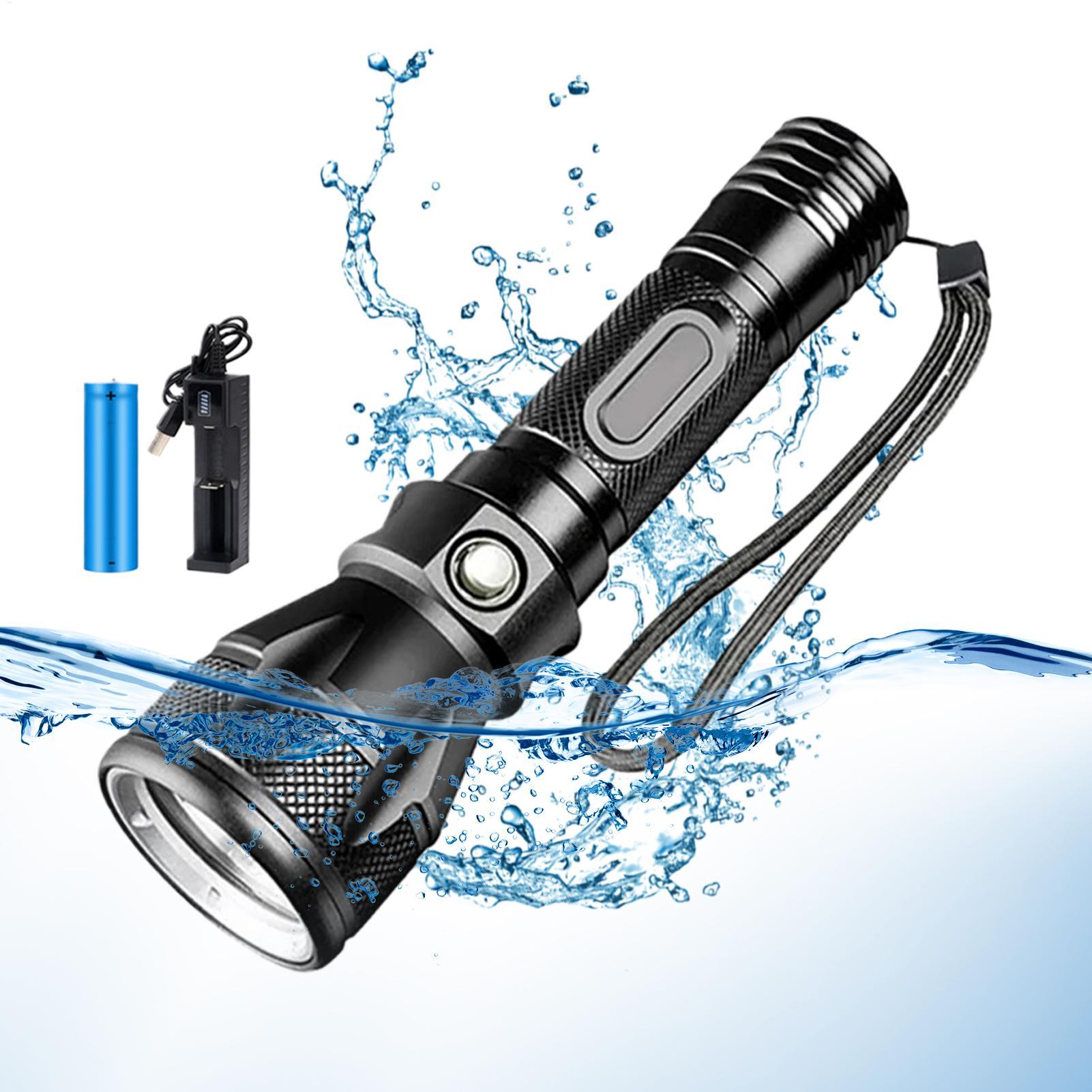 Aquatic Diving - 3-Mode Powerful Rechargeable Waterproof LED Diving