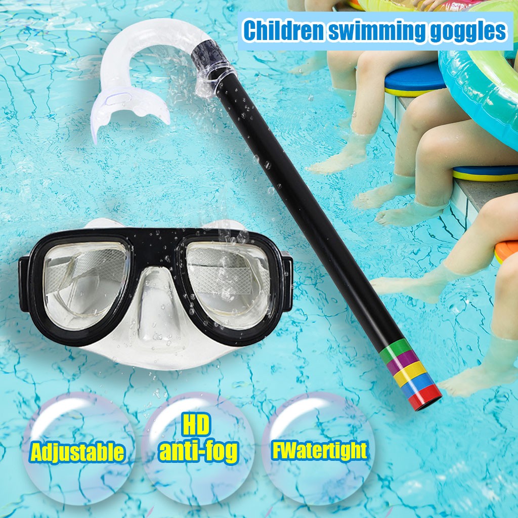 Freediving Mask Set - Summer Children Diving Goggle Mask Breathing