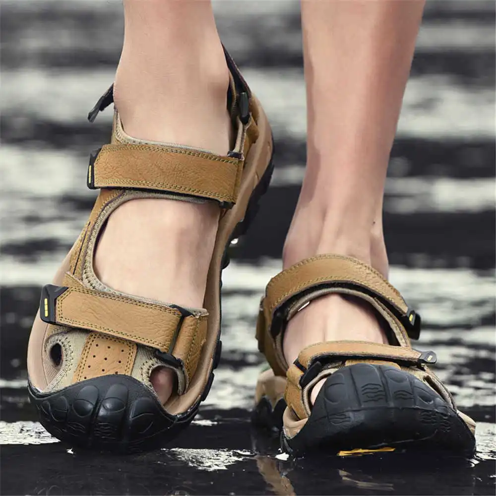 Aquatic Sports Name - Number 44 Natural Cowhide Water Slippers