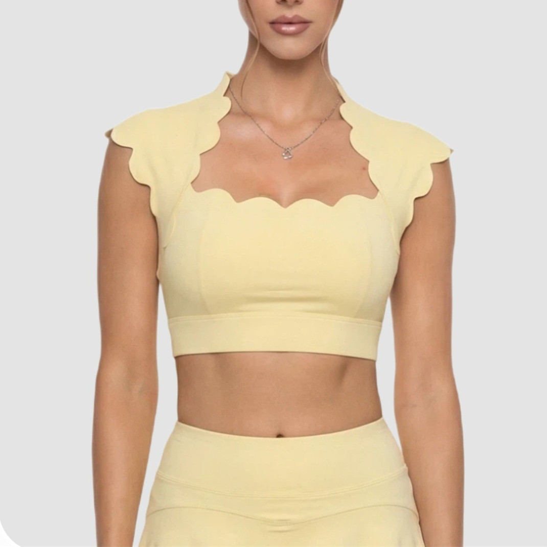 Aquatic Sports Bra - Pad Wavy Women Sports Vest Yoga