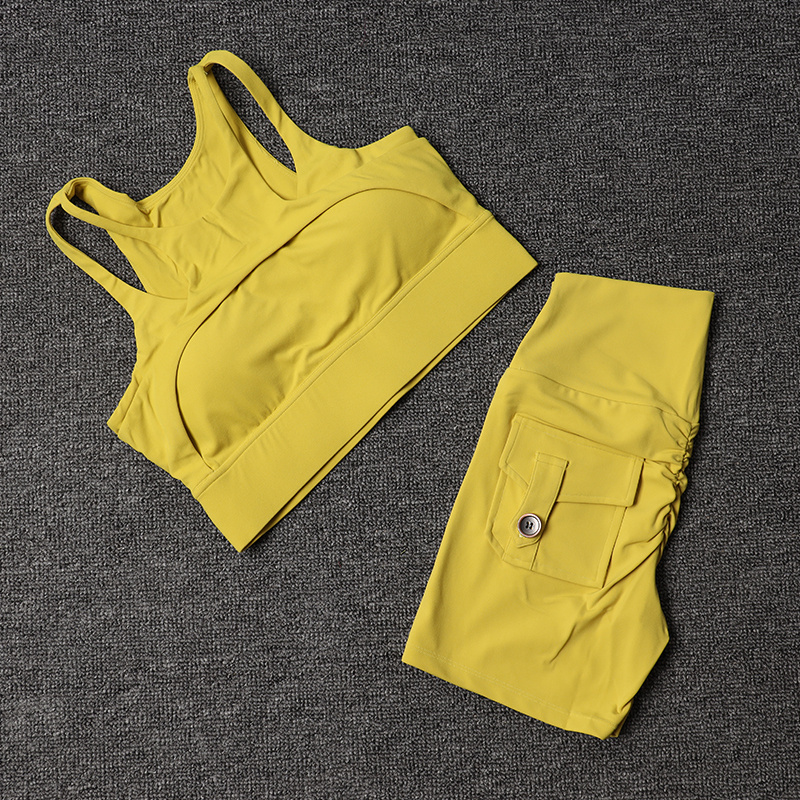 Fitness Shorts Yoga Sets Women - Aquatic Sports Bra review and price
