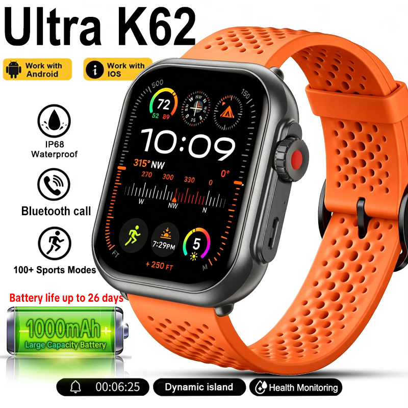 New Watch Ultra K62 Smartwatch - Aquatic Sports Performance review and price