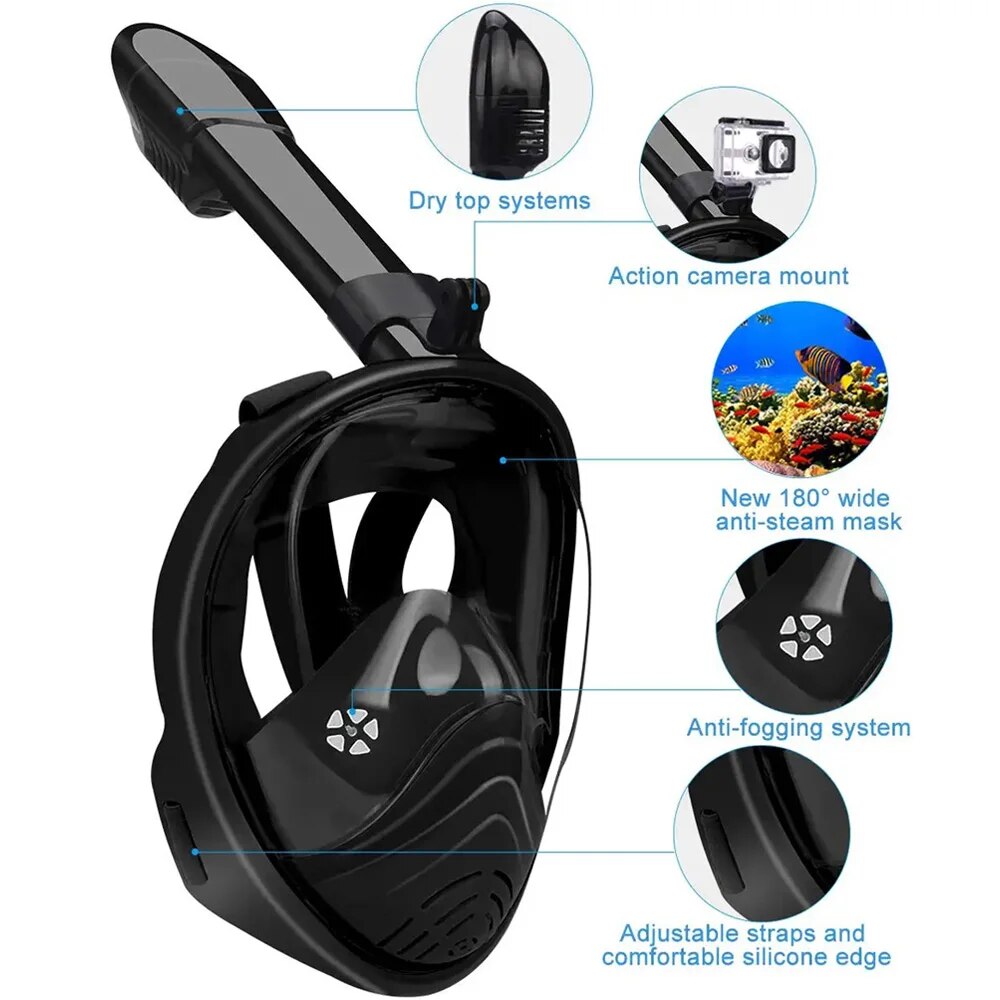 Underwater Snorkeling Full Fac - Freediving Mask Set review and price