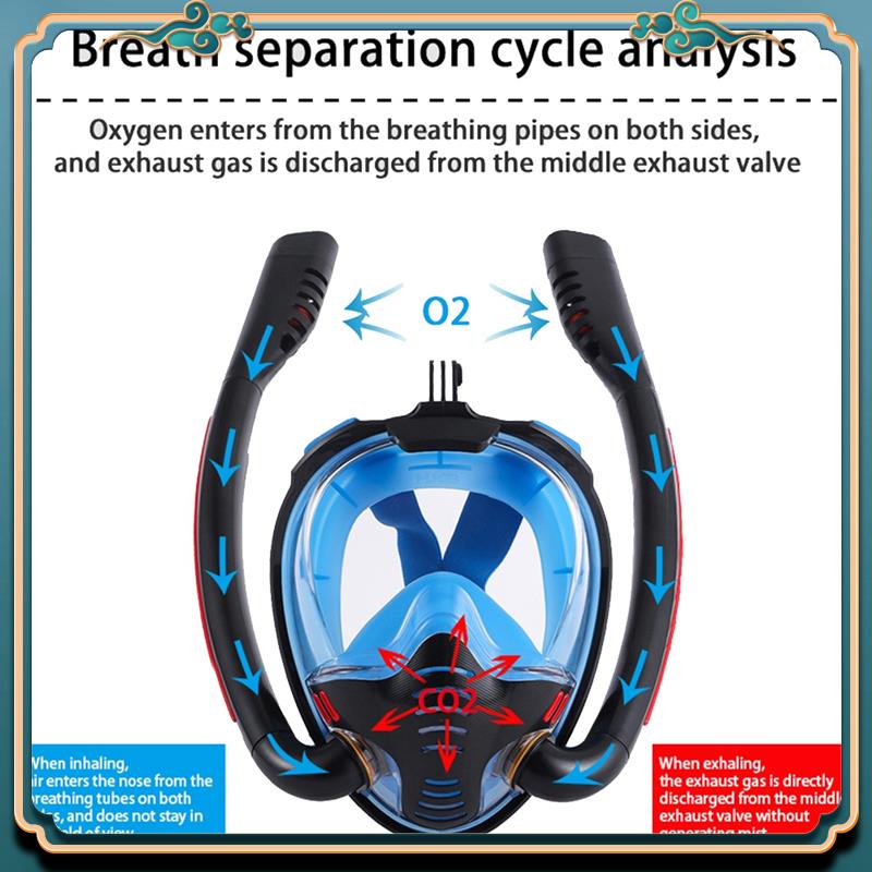 Latest Snorkeling Mask Double  - Freediving Mask Set review and price
